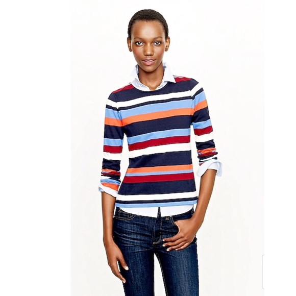 J. Crew Tops - J Crew Colorblock Top in Stripe